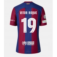 Dres Barcelona Vitor Roque #19 Domaci 2023-24 Kratak Rukav